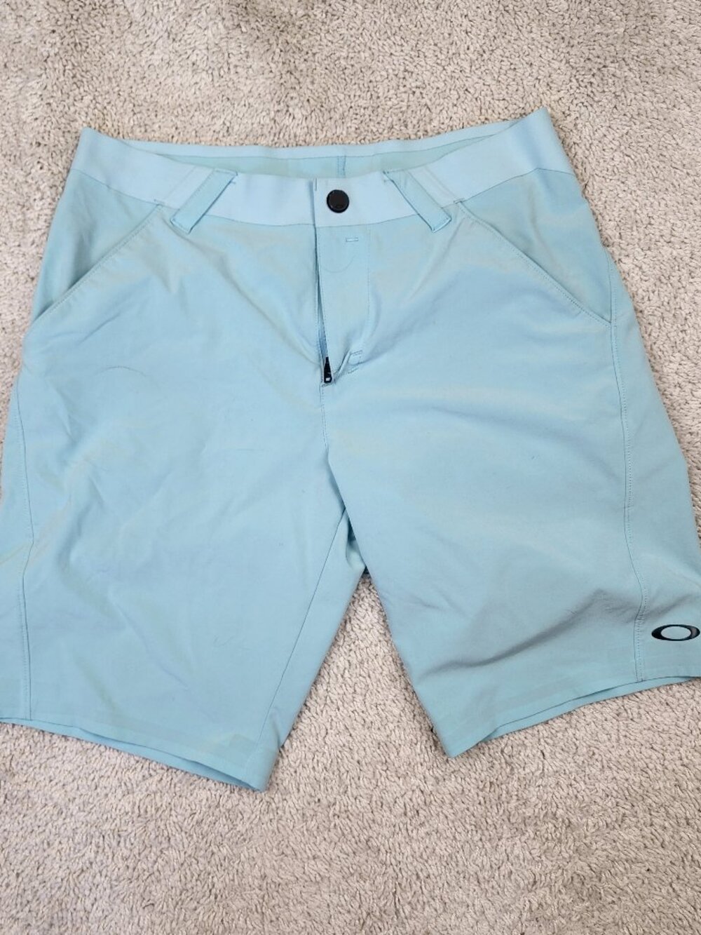 Oakley Hybrid Swim Board Shorts Blue Mens Size 30x10 casual Fit USA